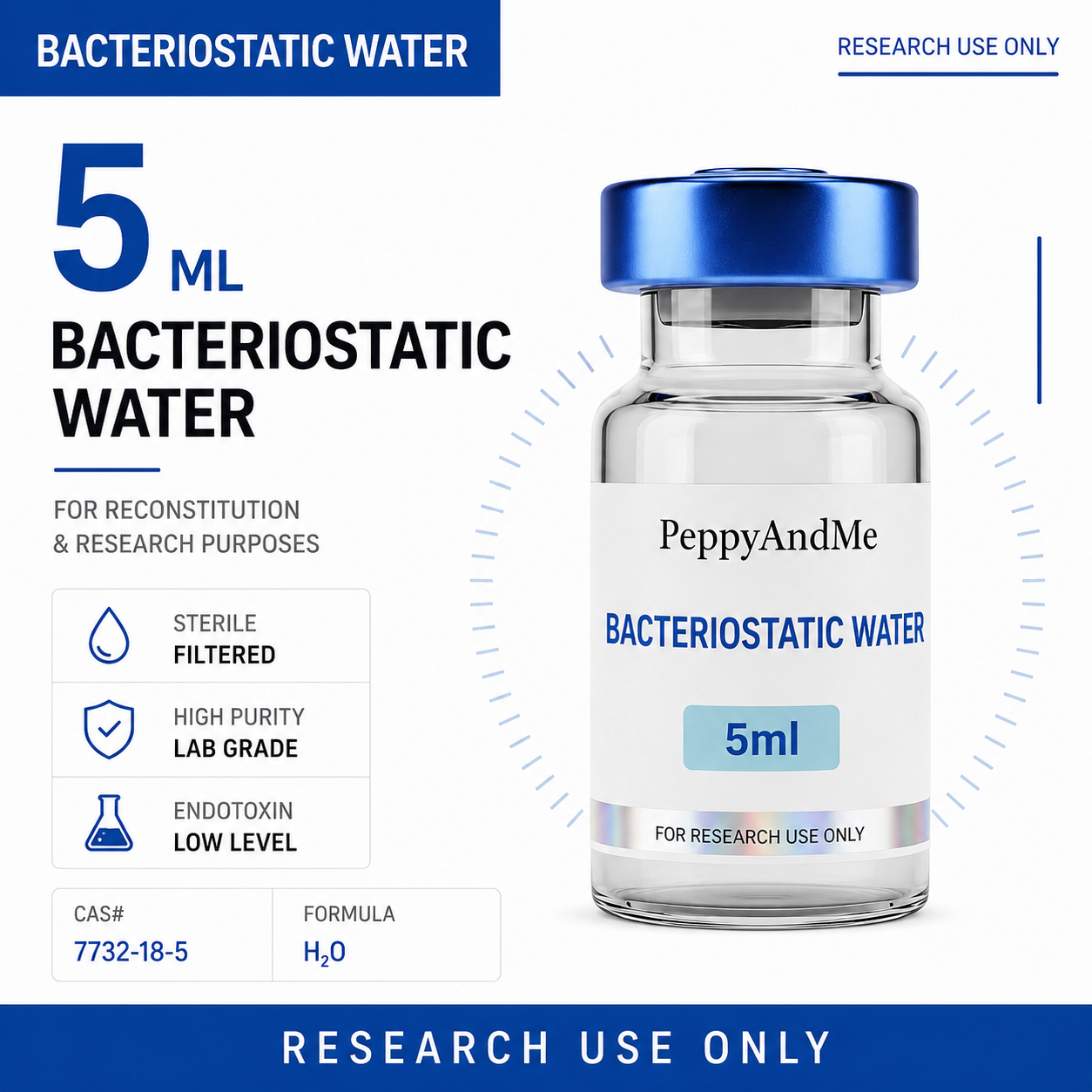 Bacteriostatic Water 5ml — research vial